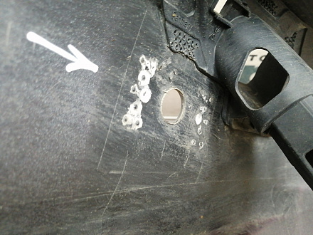 BA000222; Бампер передний; под паркт.; под омыват. (5G0807221) для Volkswagen Golf/БУ; Оригинал; Р2, Удовлетворительное; 