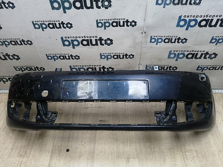 BA000244; Бампер передний; без паркт.; под омыват. (5M0807221N) для Volkswagen Golf Plus II (2009-2014)/БУ; Оригинал; Р2, Удовлетворительное; 