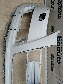 AA045516; Бампер передний; под паркт.; под омыват. (4L0 807 437 H) для Audi Q7 I рест. (2010-2015)/БУ; Оригинал; Р2, Удовлетворительное; 