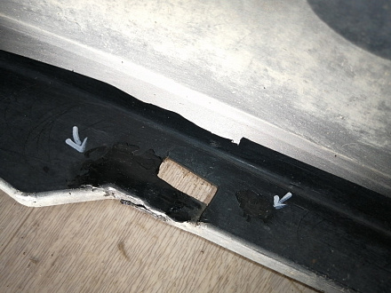 AA045419; Бампер задний; под паркт. (52159-06A30) для Toyota Camry/БУ; Оригинал; Р2, Удовлетворительное; 