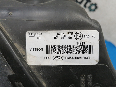 Фотография детали AA026793; Фара галоген левая, черный отражатель (BM51-13W030-CH) для Ford Focus/БУ; Оригинал; Р2, Удовлетворительное; . Фото номер 11