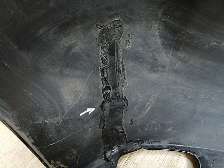 AA045327; Бампер передний; под паркт.; под омыват. (52119-60M50) для Toyota Land Cruiser 200 рест.2 (2015 - 2021)/БУ; Оригинал; Р1, Мелкий дефект; 