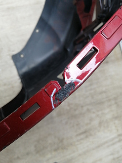 AA045833; Бампер передний; без паркт.; без омыват. (6400J025ZZ) для Mitsubishi ASX I рест.2 (2016- 2019)/БУ; Оригинал; Р1, Мелкий дефект; 