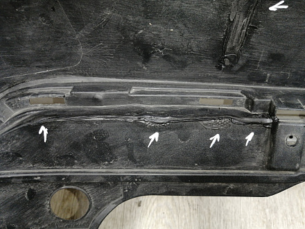 BA000120; Бампер передний; под паркт.; под омыват. (52119-06C40) для Toyota Camry/БУ; Оригинал; Р1, Мелкий дефект; 