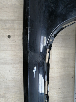 BA000166; Бампер передний; под паркт.; под омыват. (4G0 807 437) для Audi A6 C7/БУ; Оригинал; Р1, Мелкий дефект; 