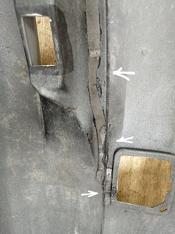 AA036318; Бампер задний; под паркт. (85022-4AA0H) для Nissan Almera III (G15) (2012-2018)/БУ; Оригинал; Р1, Мелкий дефект; 