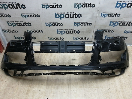 AA045532; Бампер передний; под паркт.; под омыват. (4L0 807 437 H) для Audi Q7 I рест. (2010-2015)/БУ; Оригинал; Р2, Удовлетворительное; 