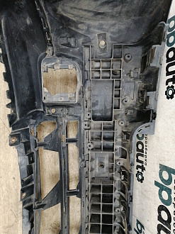AA033964; Бампер передний; под паркт.; под омыват. (AH42-17F003-AAW) для Land Rover Range Rover III рест.2 (2009 - 2012)/БУ; Оригинал; Р1, Мелкий дефект; 