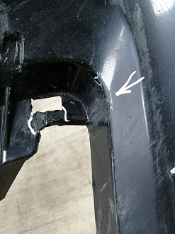 AA045533; Бампер передний; под паркт.; под омыват. (4L0 807 437 H) для Audi Q7 I рест. (2010-2015)/БУ; Оригинал; Р1, Мелкий дефект; 