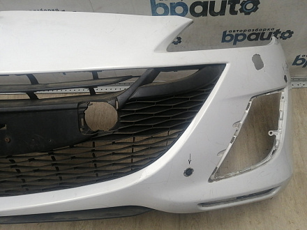 AA045772; Бампер передний; без паркт.; под омыват. (BCW8-50031) для Mazda 3 BL/БУ; Оригинал; Р1, Мелкий дефект; 