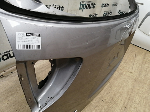 Фотография детали AA038281; Крышка багажника (73700-3J140) для Hyundai IX55 (2008-2013)/БУ; Оригинал; Р3, Под восстановление; . Фото номер 4