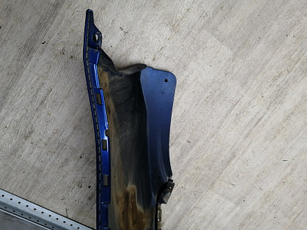 AA046113; Бампер задний; под паркт. (86611-4Y000) для Kia Rio III Sedan (2011- 2015)/БУ; Оригинал; Р1, Мелкий дефект; 