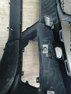 BA000058; Бампер передний, AMG; под паркт.; под омыват. (A2048807847) для Mercedes-Benz C-klasse III рест. (W204) (2011-2015)/БУ; Оригинал; Р1, Мелкий дефект; 