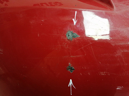 AA045679; Бампер передний; без паркт.; без омыват. (52119-02680) для Toyota Auris I (2007- 2010)/БУ; Оригинал; Р1, Мелкий дефект; 