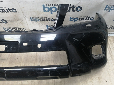 AA046165; Бампер передний; под паркт.; под омыват. (52119-60E01) для Toyota Land Cruiser Prado 150 (2010 — 2013)/БУ; Оригинал; Р1, Мелкий дефект; 