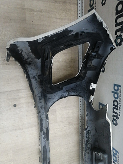 AA046026; Бампер передний; без паркт.; без омыват. (9674576177) для Peugeot 308 I рест. (2011-2015)/БУ; Оригинал; Р2, Удовлетворительное; 