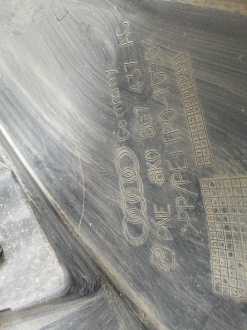 AA045595; Бампер передний; под паркт.; под омыват. (8K0 807 437 AC) для Audi A4 B8/БУ; Оригинал; Р1, Мелкий дефект; 