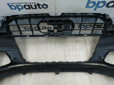 AA045632; Бампер передний, S-line; под паркт.; под омыват. (4G0 807 437 C) для Audi A6 C7/БУ; Оригинал; Р1, Мелкий дефект; 