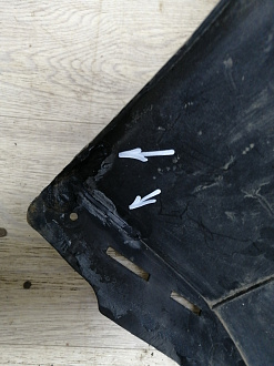 AA044865; Бампер передний; без паркт.; под омыват. (9684345077) для Peugeot 3008 I (2009-2013)/БУ; Оригинал; Р2, Удовлетворительное; 