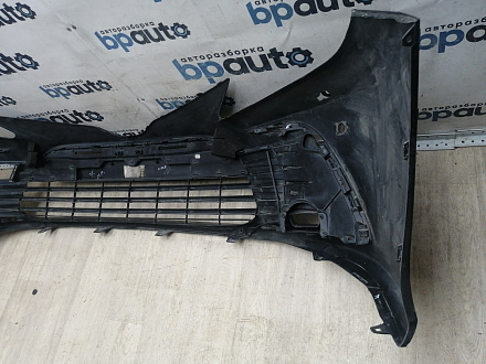 BA000243; Бампер передний; под паркт.; под омыват. (52119-06J20) для Toyota Camry 70 рест. (2021-2024)/БУ; Оригинал; Р1, Мелкий дефект; 