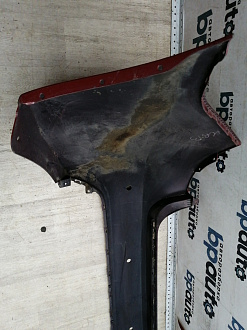 AA046122; Бампер задний; под паркт. (86611-4Y000) для Kia Rio III Sedan (2011- 2015)/БУ; Оригинал; Р1, Мелкий дефект; 