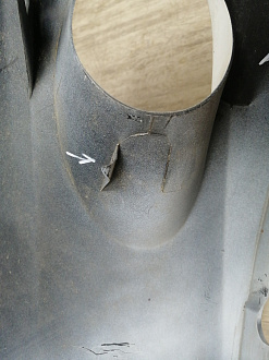 AA045914; Бампер передний; без паркт.; без омыват. (52119-02A90) для Toyota Auris I рест. (2010- 2013)/БУ; Оригинал; Р2, Удовлетворительное; 