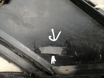 AA039087; Бампер передний; под паркт.; под омыват. (5NR807221) для Volkswagen Tiguan II (2016- 2020)/БУ; Оригинал; Р1, Мелкий дефект; 