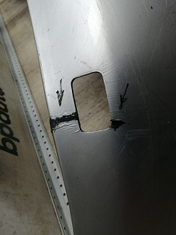 AA045733; Бампер передний, до 2010г; без паркт.; под омыват. (62022-JK60H) для Infiniti G (2006-2013)/БУ; Неоригинал; Р1, Мелкий дефект; 