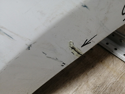 AA045616; Бампер задний; под паркт. (86611-4L700) для Hyundai Solaris I рест. HB (2014- 2016)/БУ; Оригинал; Р1, Мелкий дефект; 