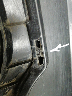 AA045477; Бампер задний; под паркт. (86611-M0000) для Hyundai Creta I (2016-2021)/БУ; Оригинал; Р2, Удовлетворительное; 