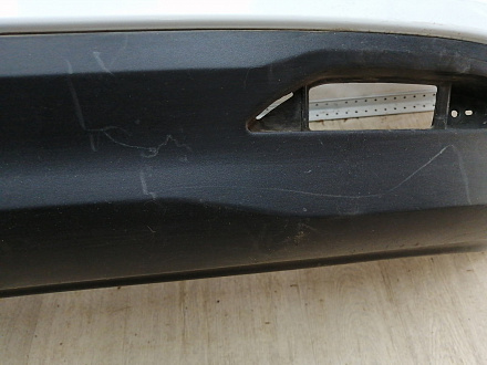 AA046111; Бампер задний; без паркт. (86611-4Y000) для Kia Rio III Sedan (2011- 2015)/БУ; Оригинал; Р1, Мелкий дефект; 