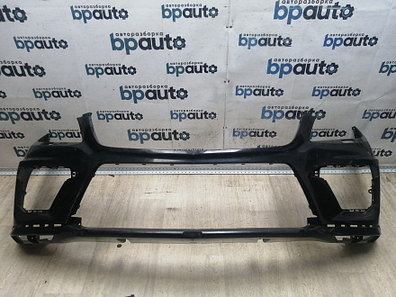 AA045781; Бампер передний, AMG; под паркт.; под омыват. (A1668854425) для Mercedes-Benz M-klasse III (W166) (2011-2015)/БУ; Оригинал; Р1, Мелкий дефект; 