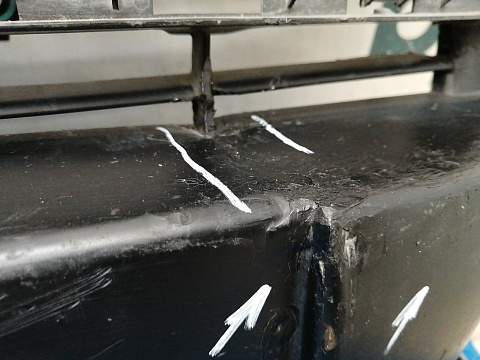 Фотография детали AA038912; Решетка переднего бампера (9686571877) для Peugeot 508 (2011-2014)/БУ; Оригинал; Р2, Удовлетворительное; . Фото номер 5