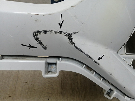 AA045998; Бампер передний; без паркт.; без омыват. (602002491AA) для Chery Tiggo/БУ; Оригинал; Р2, Удовлетворительное; 