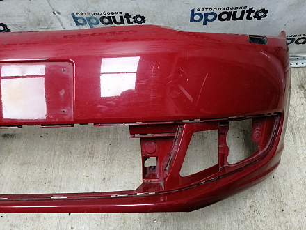 AA045701; Бампер передний; без паркт.; под омыват. (1T0 807 221 M) для Volkswagen Touran II (2010-2015)/БУ; Оригинал; Р2, Удовлетворительное; 