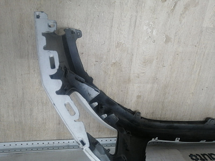 AA046046; Бампер передний; без паркт.; под омыват. (9674576177) для Peugeot 308 I рест. (2011-2015)/БУ; Оригинал; Р2, Удовлетворительное; 