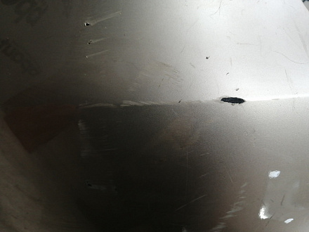 AA046114; Бампер задний; без паркт. (86611-4Y000) для Kia Rio III Sedan (2011- 2015)/БУ; Оригинал; Р1, Мелкий дефект; 