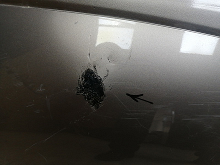 AA046075; Бампер задний; без паркт. (85022 9U040) для Nissan Note/БУ; Оригинал; Р1, Мелкий дефект; 