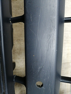 AA045867; Бампер передний; под паркт.; под омыват. (HY32-17F003-AAW) для Land Rover Discovery V L462 (2017 - 2020)/БУ; Оригинал; Р1, Мелкий дефект; 