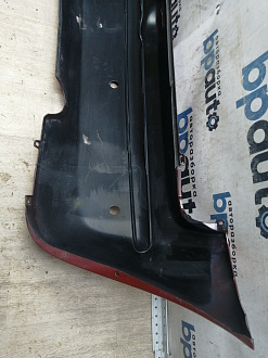 AA046072; Бампер задний, узкий молдинг; под паркт. (85022-BC640) для Nissan Micra III (K12) рест. (2007-2010)/БУ; Оригинал; Р1, Мелкий дефект; 