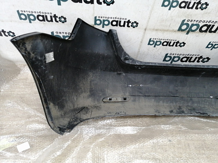 AA019450; Бампер задний; без паркт. (96545561) для Chevrolet Lacetti HB (2004-2013)/БУ; Оригинал; Р0, Хорошее; (GAR) Черный перламутр