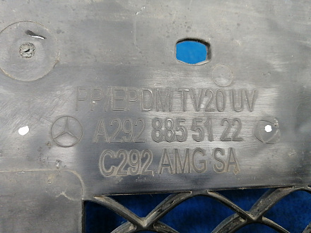 AA030053; Решетка переднего бампера, AMG; под паркт. (A2928855122) для Mercedes-Benz GLE coupe I (С292) (2015-2019)/БУ; Оригинал; Р1, Мелкий дефект; 