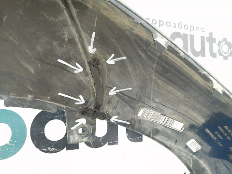 Фотография детали AA029085; Юбка переднего бампера (80A 807 061) для Audi Q5 II (2017-2020)/БУ; Оригинал; Р1, Мелкий дефект; . Фото номер 10