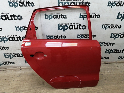 Дверь задняя правая Фольксваген Polo V Hatchback 2009-2013, б/у, фото 1