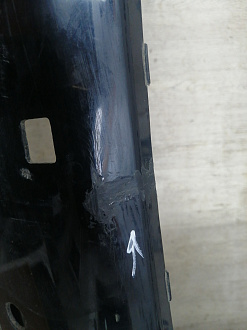 AA045951; Бампер передний; под паркт.; под омыват. (52119-0E220) для Toyota Highlander III (2014 — 2016)/БУ; Оригинал; Р1, Мелкий дефект; 