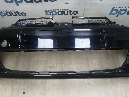 AA045977; Бампер передний; без паркт.; под омыват. (5K0807221) для Volkswagen Golf/БУ; Оригинал; Р1, Мелкий дефект; 