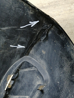 AA046095; Бампер передний; под паркт.; без омыват. (A1668851800) для Mercedes-Benz GLS-klasse I (X166) (2015-2019)/БУ; Оригинал; Р1, Мелкий дефект; 