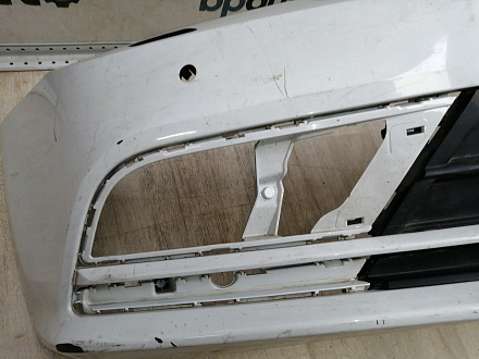 AA045037; Бампер передний; под паркт.; под омыват. (5СU807221A) для Volkswagen Jetta VI рест. (2015-2018)/БУ; Оригинал; Р1, Мелкий дефект; 