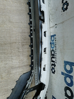 AA045690; Бампер передний; под паркт.; под омыват. (5СU807221A) для Volkswagen Jetta VI рест. (2015-2018)/БУ; Оригинал; Р1, Мелкий дефект; 