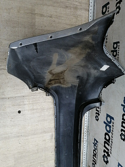 AA046118; Бампер задний; без паркт. (86611-4Y000) для Kia Rio III Sedan (2011- 2015)/БУ; Оригинал; Р1, Мелкий дефект; 